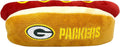 Pets First NFL Green Bay Packers Hot Dog Plush Squeak Toy - Cute Team