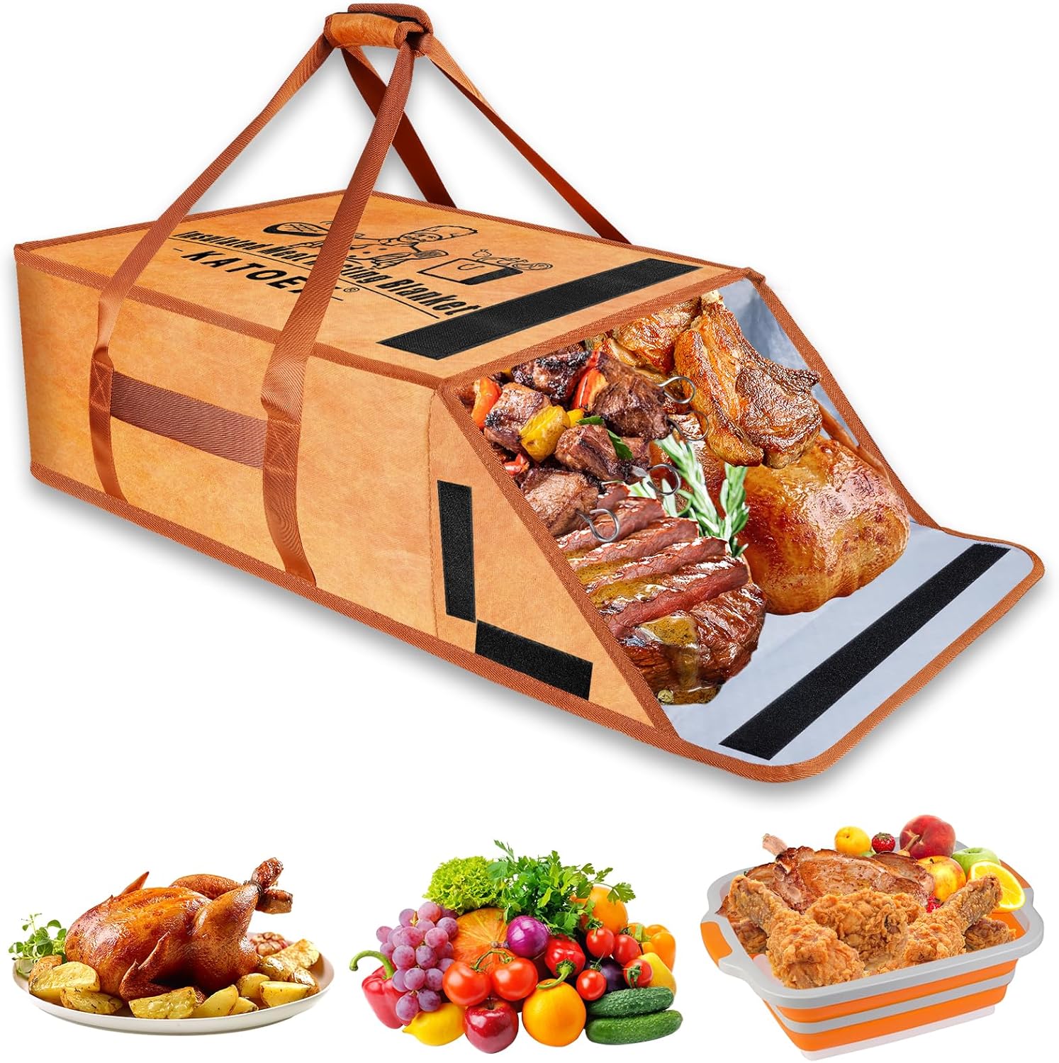 BBQ Blanket for Resting Meat - Large Insulated Bag for Brisket