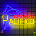 Pacific Beer Neon Sign LED Wall Decor - Dimmable USB Powered