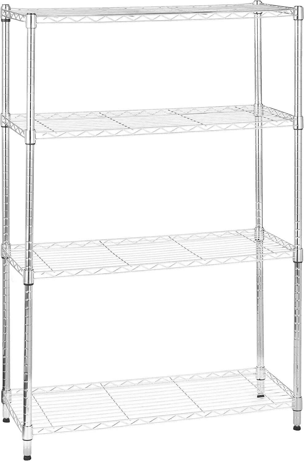 4-Shelf Adjustable Heavy Duty Steel Wire Rack for Storage