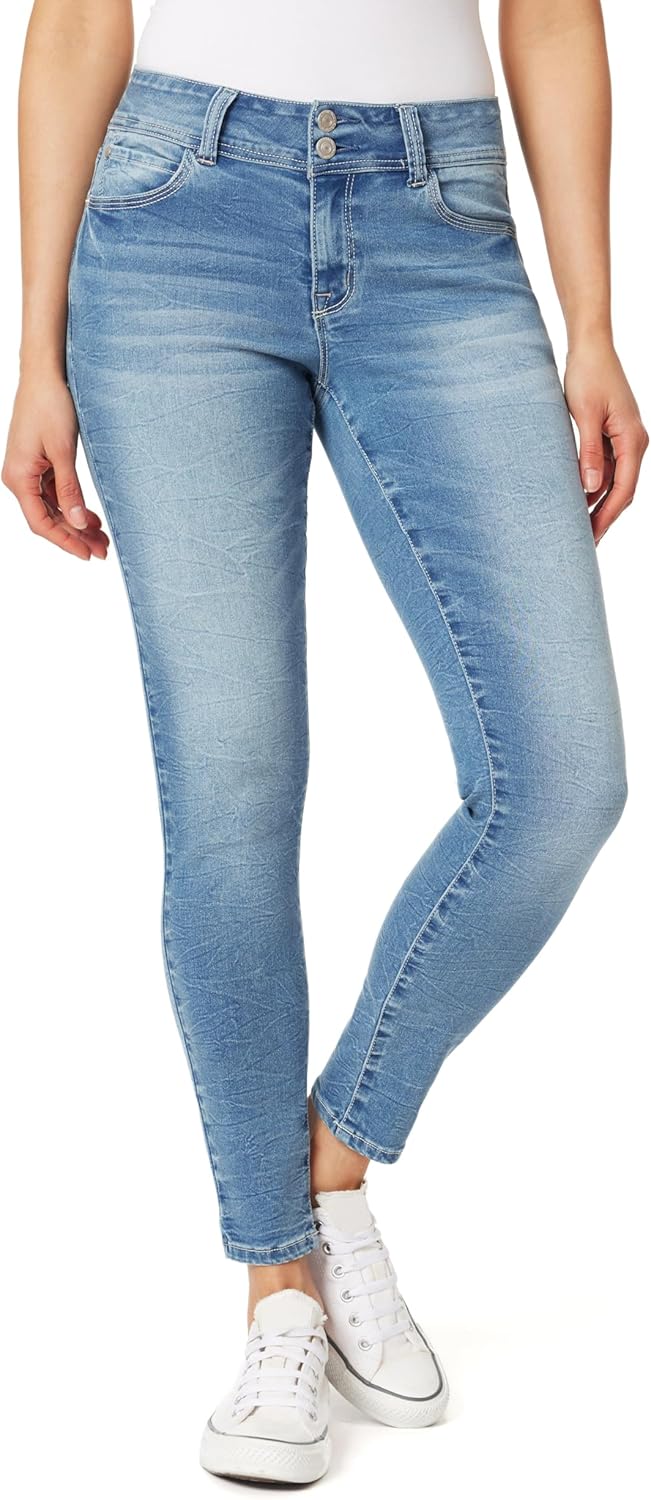 WallFlower Women's Ultra Fit Mid-Rise Insta Soft Denim Jeans
