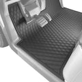 Custom Fit Golf Cart Floor Mat - Durable Rubber - All Black