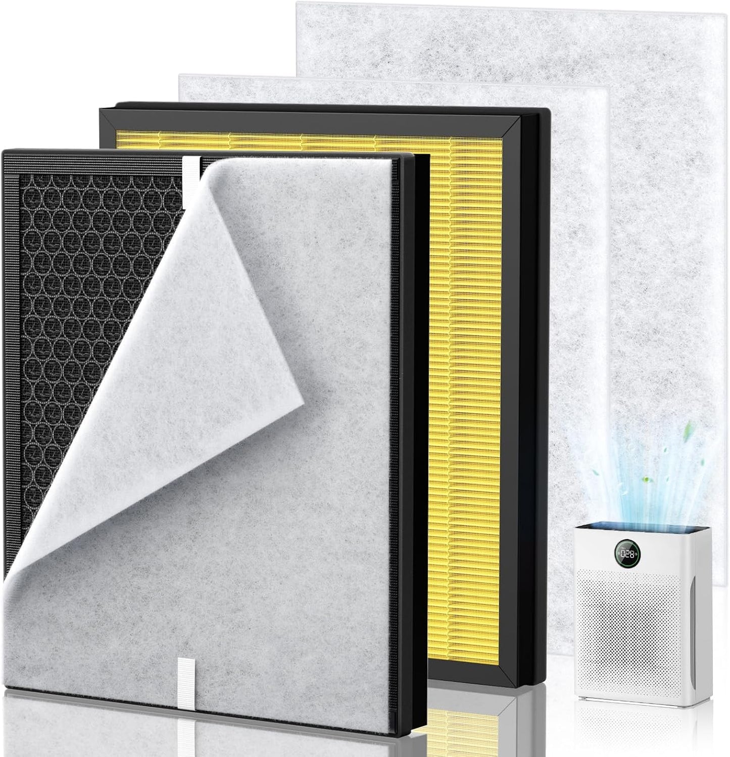 PR1 Replacement Filter for Mooka Air Purifier - 3-in-1 HEPA