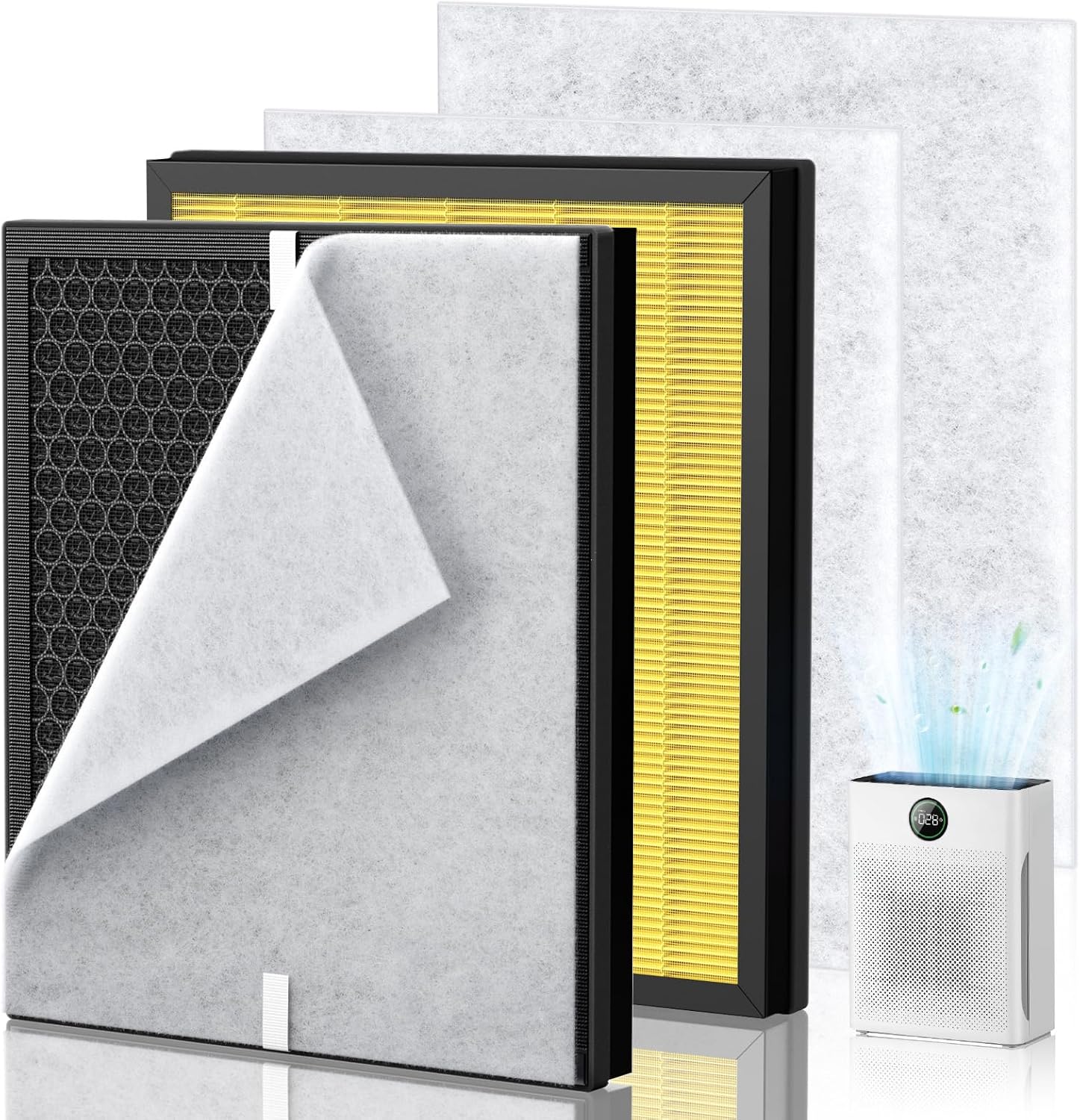 PR1 Replacement Filter for Mooka Air Purifier - 3-in-1 HEPA