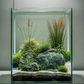 2 Gallon Glass Fish Tank - Clear Ultra White Small Aquarium