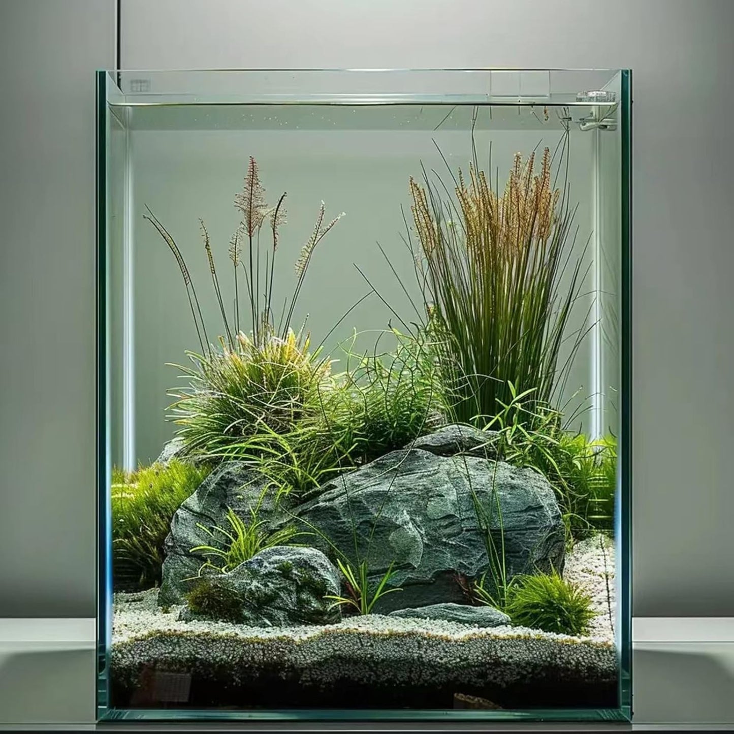 2 Gallon Glass Fish Tank for Betta, Snails, and Aquatic Plants