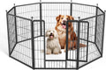 Simple Deluxe Dog Playpen 32 in 8-Panel Heavy Duty Pen - Portable