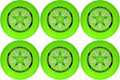 6 Pack Discraft Ultra-Star Ultimate Frisbees - Green