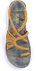 Plaka Flat Sandals for Women Palm Leaf - Stylish Comfortable Flats how