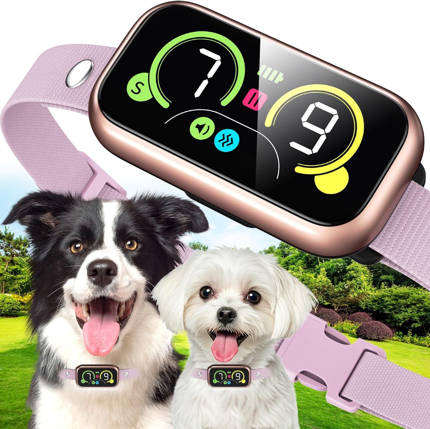 Dog Bark Collar with 4 Modes for Effective Bark Control