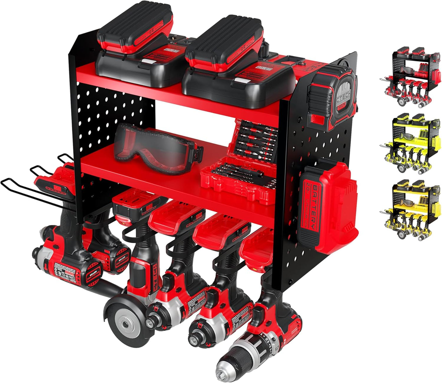 BUILTSTRONG: 3 Tier Drill Holder Wall Rack