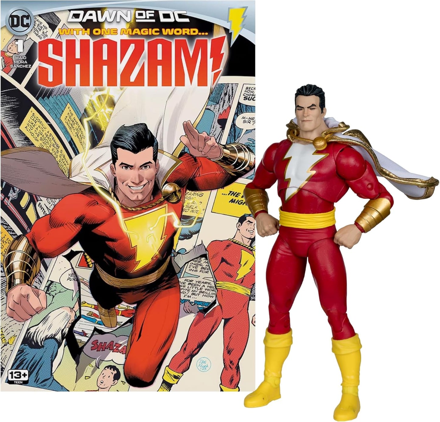 DC Direct Shazam 7in Figure & Comic