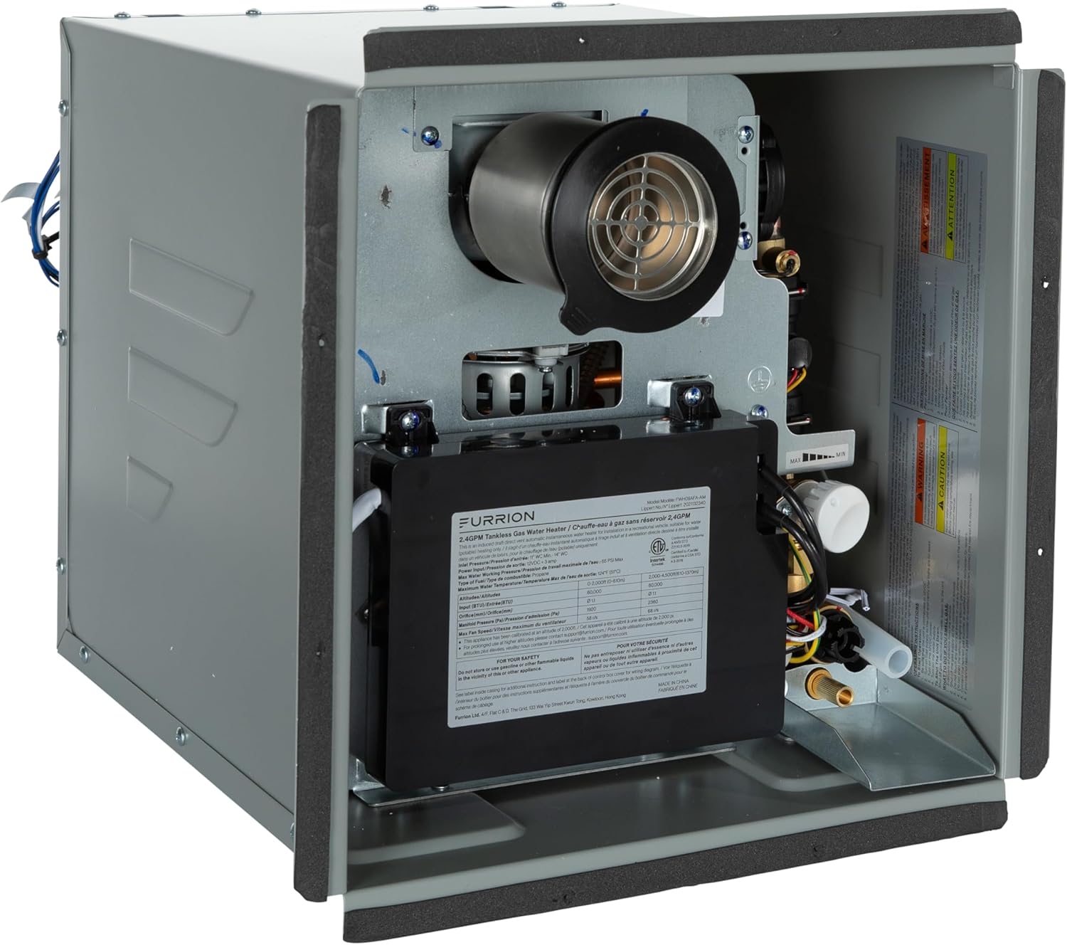 Furrion Tankless Gas Water Heater - Antifreeze Protection, 2.4GPM
