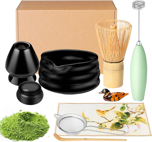 Matcha Whisk Set and Bowl for Perfect Japanese Tea Ceremony