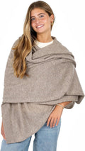 Cashmere Wool Blend Travel Wrap for Women 27x78 in - Versatile