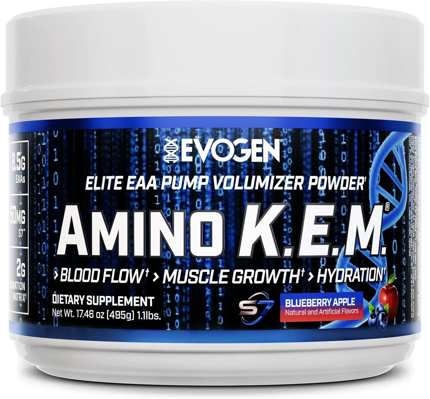 Evogen Amino K.E.M. EAA & BCAA Powder for Muscle Growth