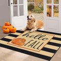 HEBE Fall Door Mat 32x48 Pumpkin Welcome Doormat - Low Profile Autumn