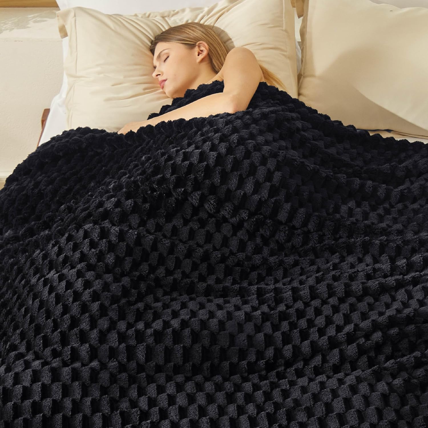 Bedsure King Size Blanket - Super Soft Cozy Fleece Throw