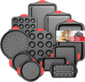 11-Piece Nonstick Stackable Baking Pans Set - Space-Saving Bakeware