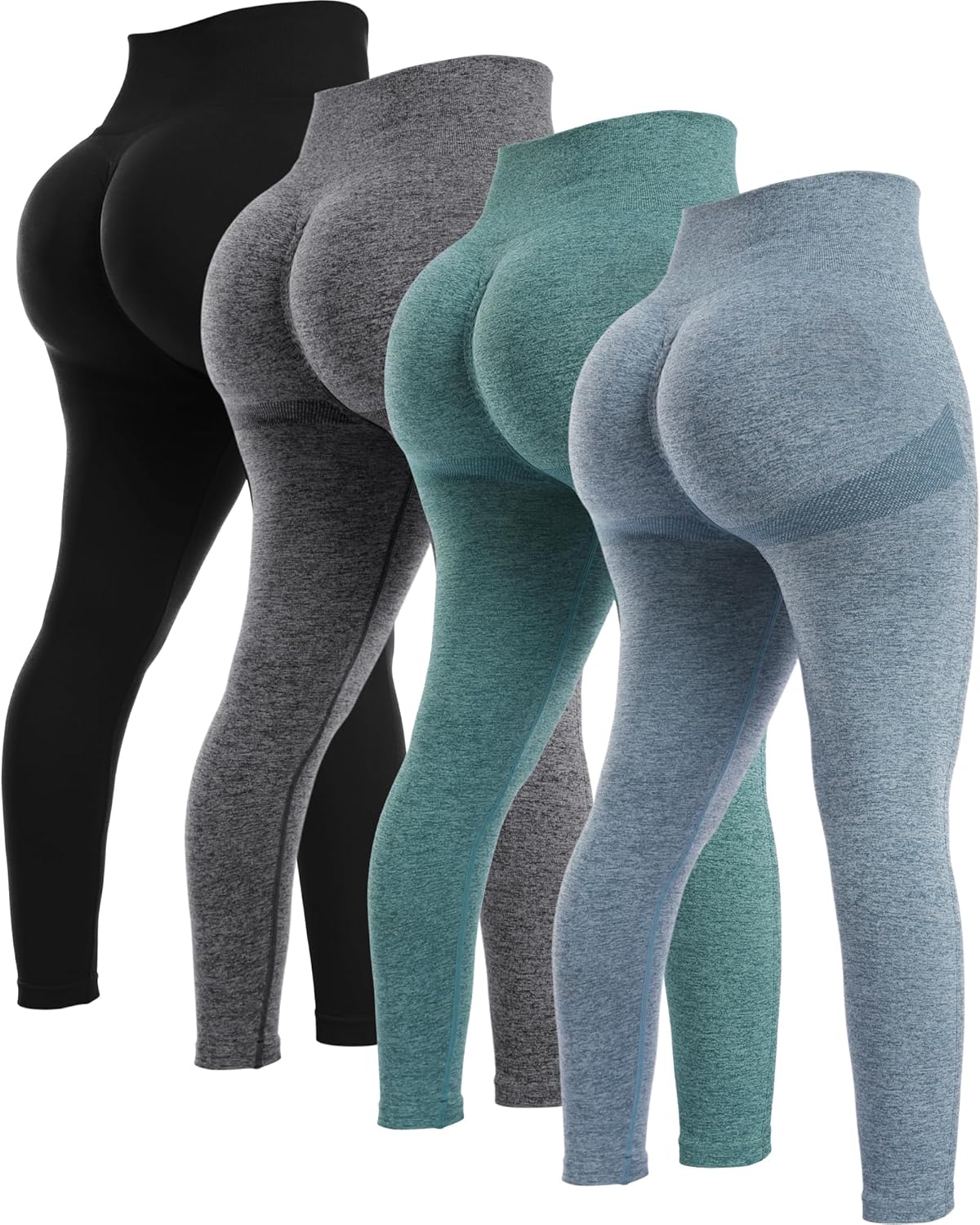 NORMOV Butt Lifting Workout Leggings for Women - Seamless Style