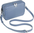 Leather Crossbody Bag for Women - Built-in RFID Wallet and Camera