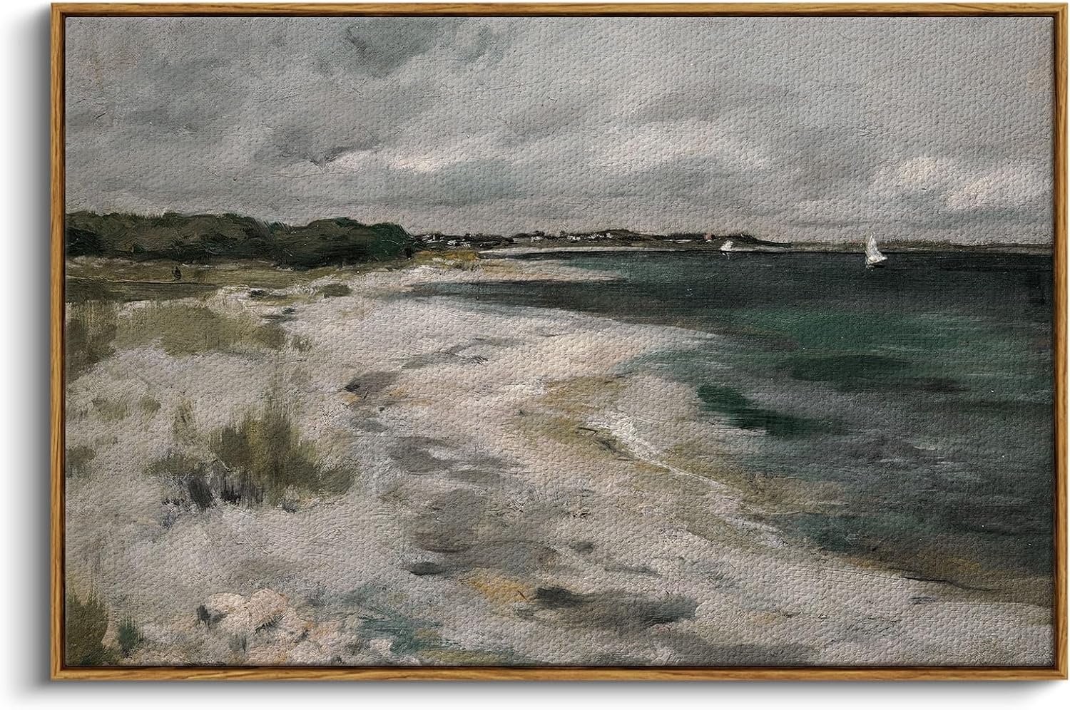 InSimSea Framed Canvas Wall Art for Coastal Living Room Decor