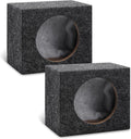 BBTO 2 Pcs Angled Car Audio Speaker Box 6x9 Enclosures - Tight Fit