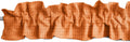 Faux Burlap Sleeve Topper Valance 120in x 9in - Soft Orange