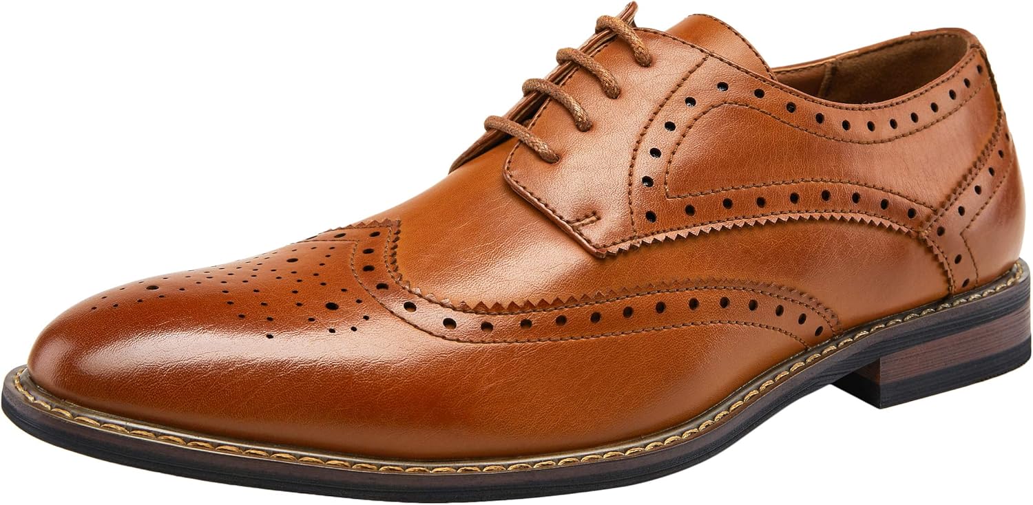 Jousen Men's Dress Cap Toe Wingtip Brogue Oxford Shoes Review