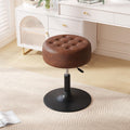 Furniliving Mid-Century Tufted Adjustable Swivel Makeup Ottoman Stool