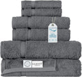 100% Turkish Cotton Gray 6-Piece Towel Set - Heirloom Hotel & Spa