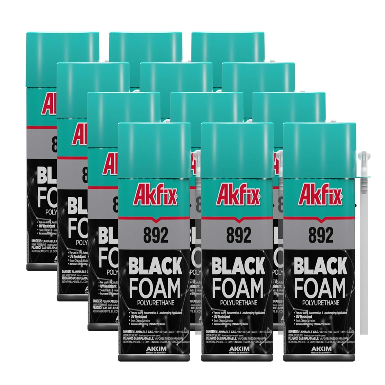 Akfix 892 Black Spray Foam Sealant for Insulation and Sealing