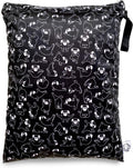 FLOCK THREE Washable Reusable Wet Bag Diaper Bag - Large 16.5 x 12.6