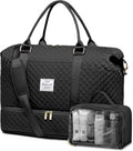 Women Weekender Travel Duffle Bag with Shoe Compartment