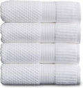 NY Loft 100% Cotton 4 Pack Bath Towels - Soft, Quick Dry