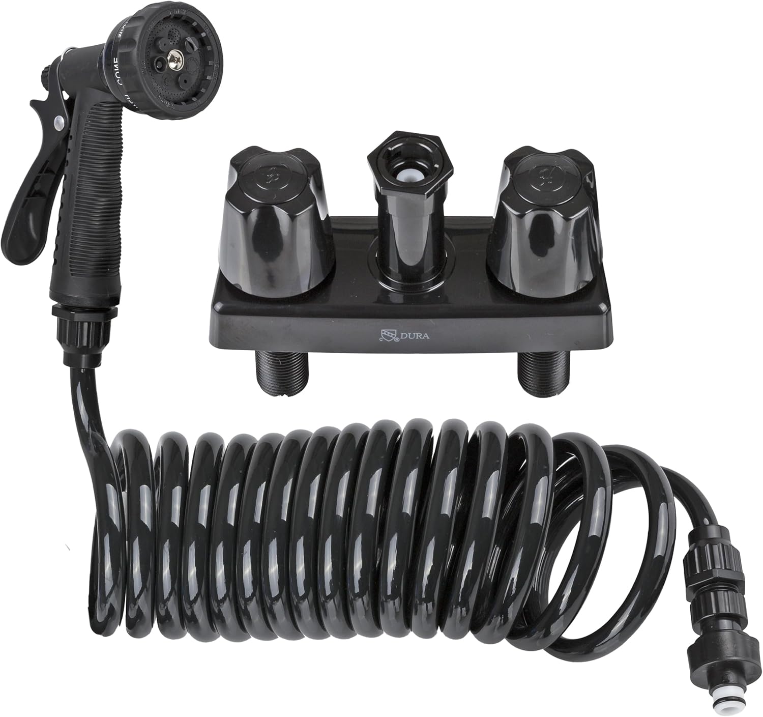 Dura Faucet DF-SA186-BK RV Exterior Quick Connect Spray Faucet