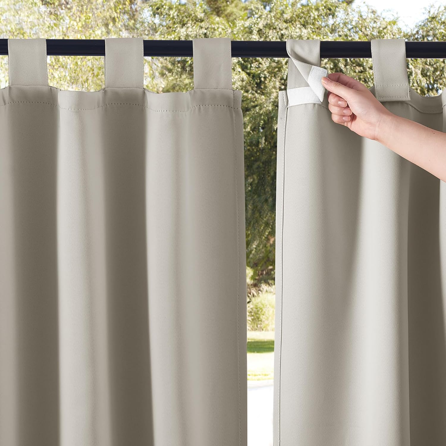 NICETOWN Waterproof Outdoor Patio Curtains for Privacy & Style