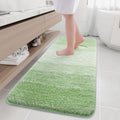 Microfiber Bathroom Rug 70x24 Sage Green - Thick Shaggy Bath Mat
