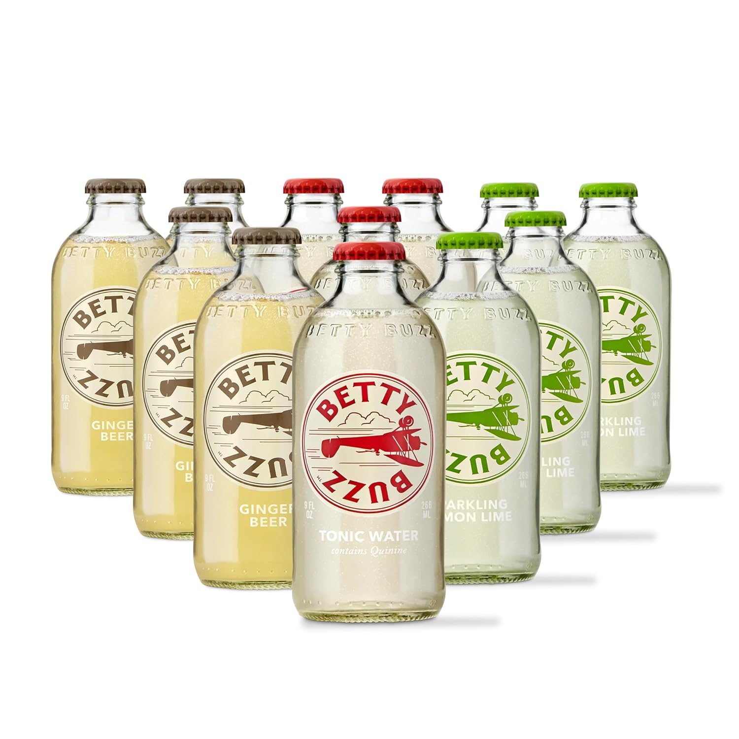 Betty Buzz Premium Sparkling Soda Variety Pack for Refreshing Sips