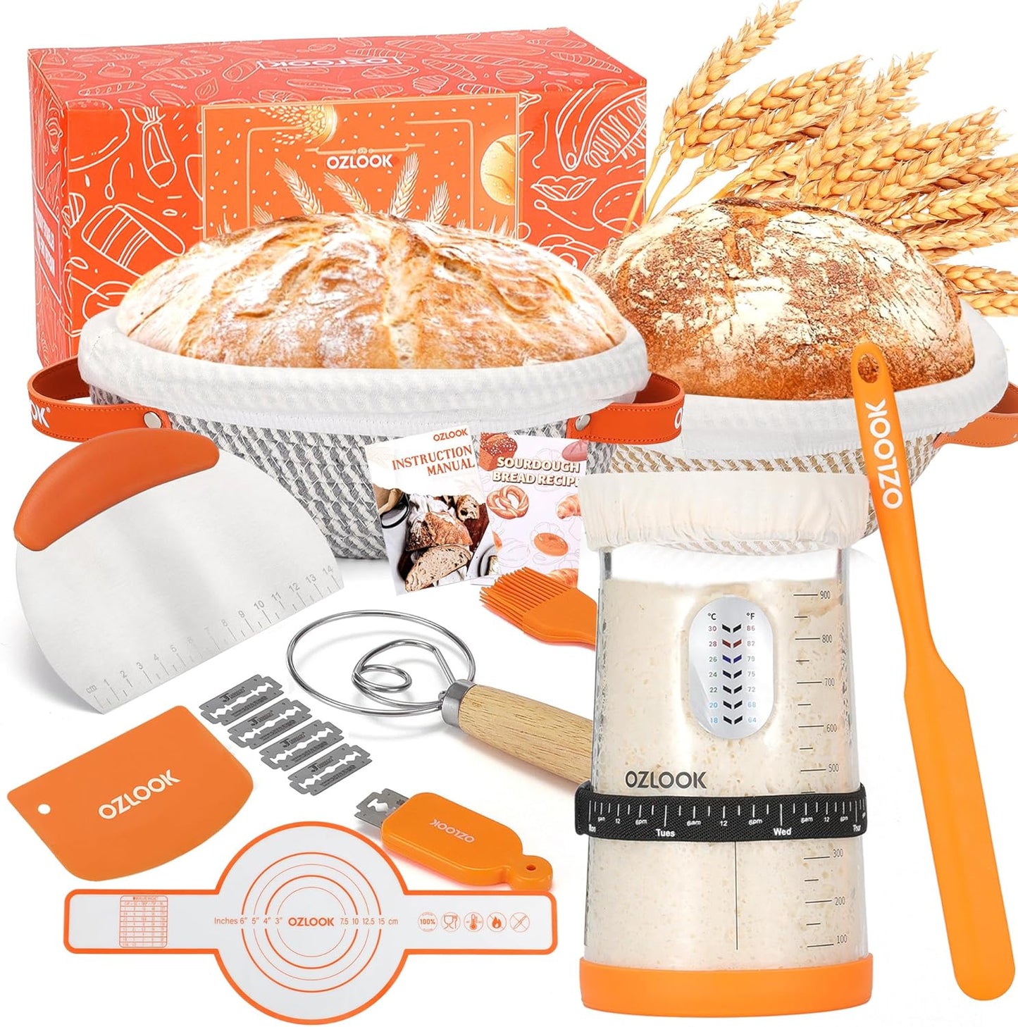 Sourdough Starter Kit for Perfect Artisan Bread Baking Supplies