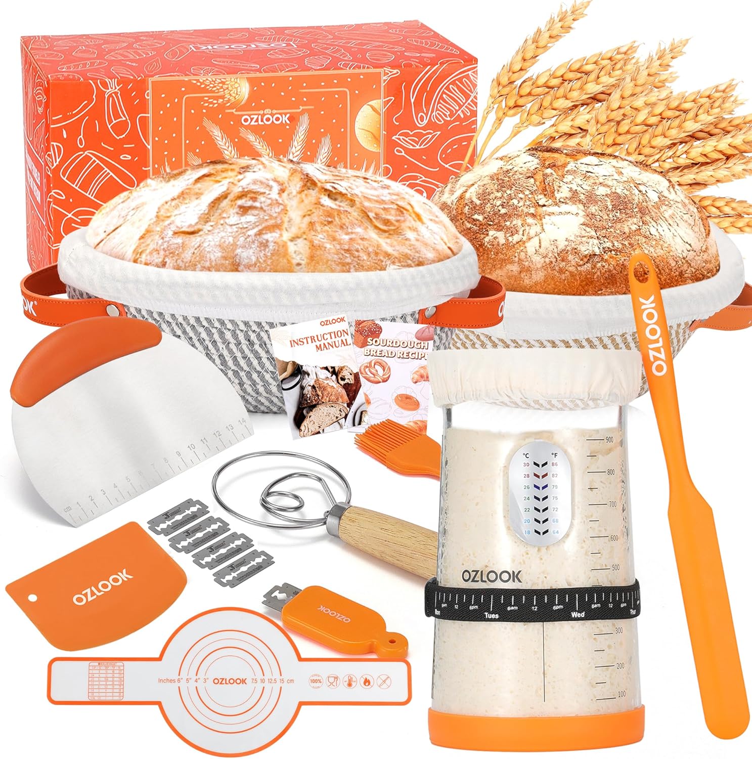 Sourdough Starter Kit for Perfect Artisan Bread Baking Supplies