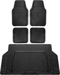 Monster Eye Full Set Rubber Floor Mats w Trimmable Vinyl Cargo Mat