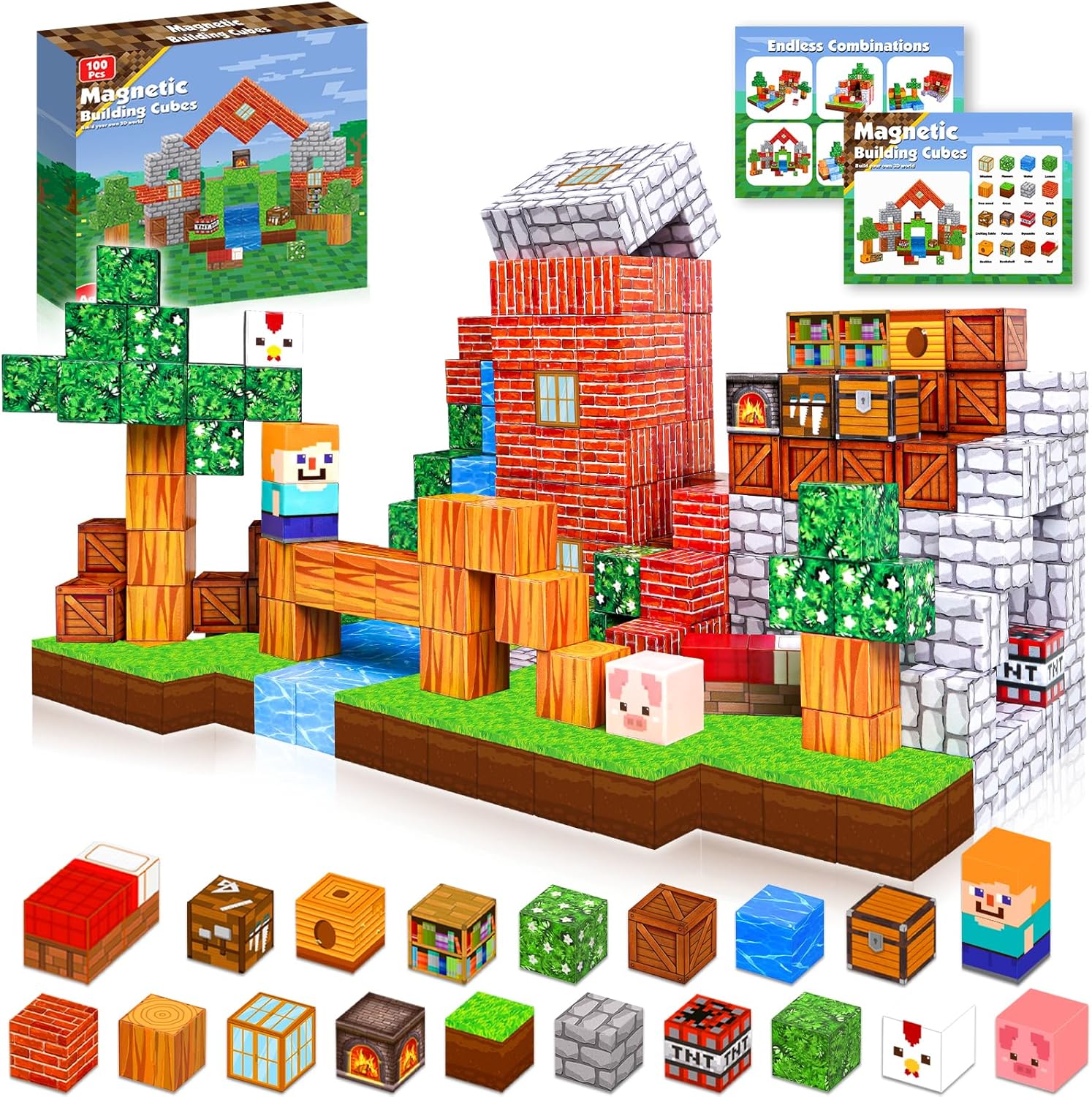 100PCS Goody King Magnetic Blocks | STEM Building Toy