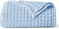 Bedsure Cooling Cotton Waffle Twin XL Blanket - Lightweight Cooling