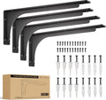 L Shelf Brackets 16 in Pack of 4 - Heavy Duty Support for Floating