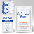 RainbowPana Flushable Wipes 360 Count - Travel Size, pH Balanced