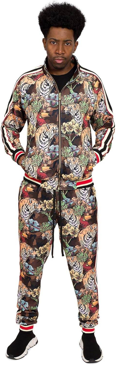 G-Style USA Men's Velour Velvet Tracksuit Sets for Casual Wear