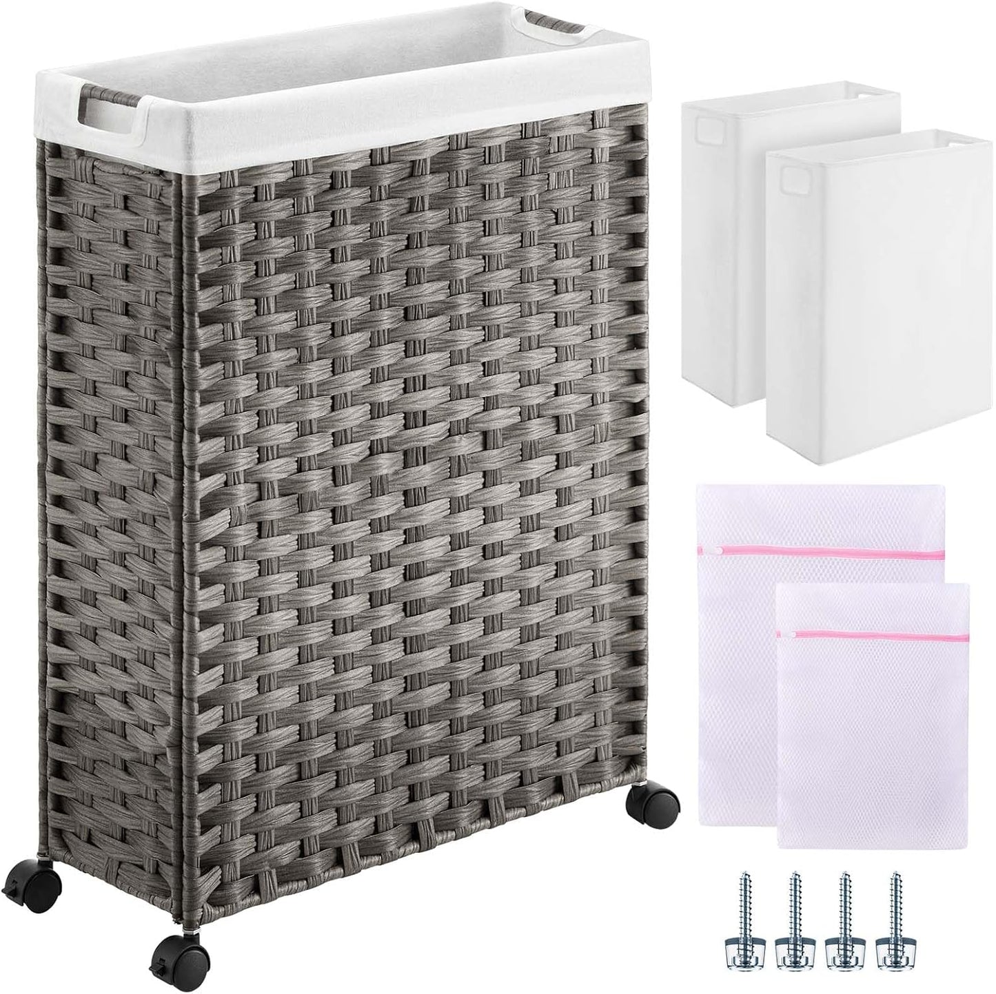 Greenstell Laundry Hamper with Wheels for Easy Transport