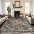 4x6 Area Rug Washable Dining Room Rug with Non-Slip Backing - Pet
