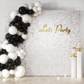 Matte White Sequin Wall Backdrop 36PCS Panels - Photo Shimmer Wall